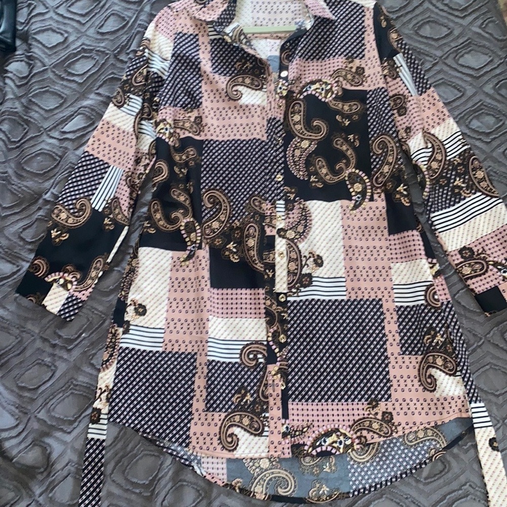 Paisley shirt Dress